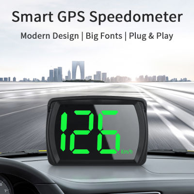 ยูนิเวอร์แซรถ HUD หัวขึ้นแสดง S Peedometer GPS ตัวอักษรดิจิตอลความเร็วเมตรนาฬิกาวัดอุปกรณ์ยานยนต์