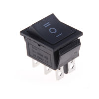 Follow Get New[Beautiful SS] 1pcs KCD4 Rocker Switch Black DPDT ON/OFF/ON 6 PIN 16A/250VAC 20A/125VAC