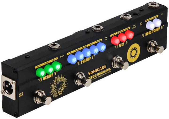 SONICAKE Bass Effects Pedals Multieffect Preamp Compressor Boost Fuzz