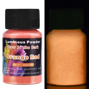 Red Glow in the Dark Powder Paint