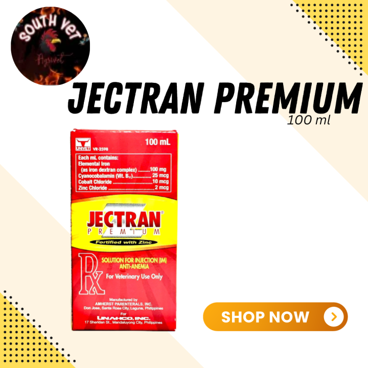 [SOUTH VET II] Univet Jectran Premium 100ml Fortified with Zinc