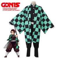 【จัดส่งฟรี】GONIS Kimetsu No Yaibaเครื่องแต่งกายคอสเพลย์อะนิเมะเครื่องแต่งกายปีศาจฆ่าคอสเพลย์T Anjirou Kamadoเครื่องแต่งกายคอสเพลย์Kimetsu No Yaibaผู้ชายกิโมโนเครื่องแต่งกายฮาโลวีน