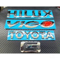 โลโก้ hilux vigo toyota G  ยกชุด 4 ชิ้น