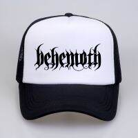 [Fine Jewelry] Behemoth ผู้ชายผู้หญิง HatDeathPrinted เบสบอล CapsHip Hopcool ตาข่ายหมวก Trucker หมวก