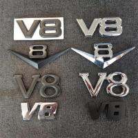 V8อุปกรณ์ยานยนต์ตราติดรถยนต์ดิจิทัลป้ายปรับเปลี่ยนโลหะ3D สติกเกอร์โลหะโลโก้ BMW