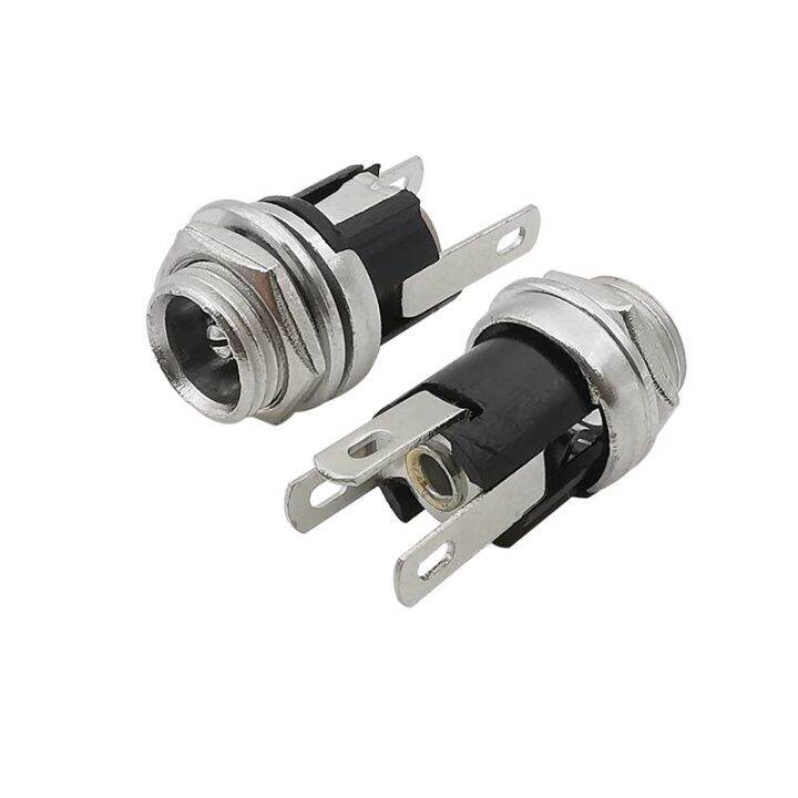 10-5pcs-dc-025m-5-5x2-1mm-dc-socket-connector-5-5-x-2-1mm-dc-power-supply-female-jack-plug-panel-mount-connectors-adapter-wires-leads-adapters