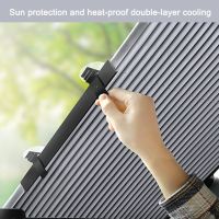 hot【DT】 46-65CM Retractable SUV Truck Car Front Windshield Sunshade Rear Window Parasol UV Protection Curtain