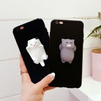 Squishy 3D Toys Phone Cat Case For Xiaomi Redmi 3S 4X 4A 5A 5 6A 7A 8A 9A 9C 9T 10C 10A 10 A1 Plus Candy Cover Funny Soft Case