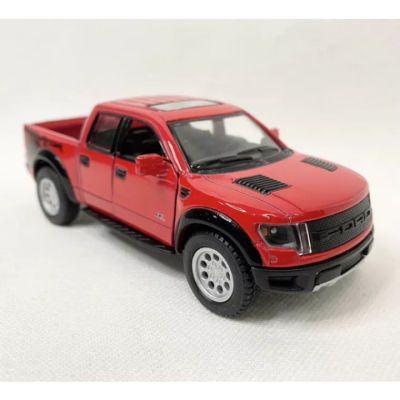 โมเดลรถกระบะ Ford Raptor สเกล 1:46 สีแดง รุ่นปี 2013