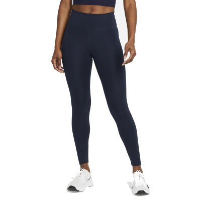 กางเกงออกกำลังแบรนด์Nikeของแท้!!Iรุ่นใหม่ Nike One Womens Mid-Rise Leggings (DD0252-451)สีกรมท่า