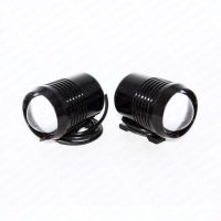 Motorcycle Headlight 30W C-ree LED U2 Driving Light fog lamp W lens Luces de la motocicleta Head Lamp for ATV SUV Offraod Black