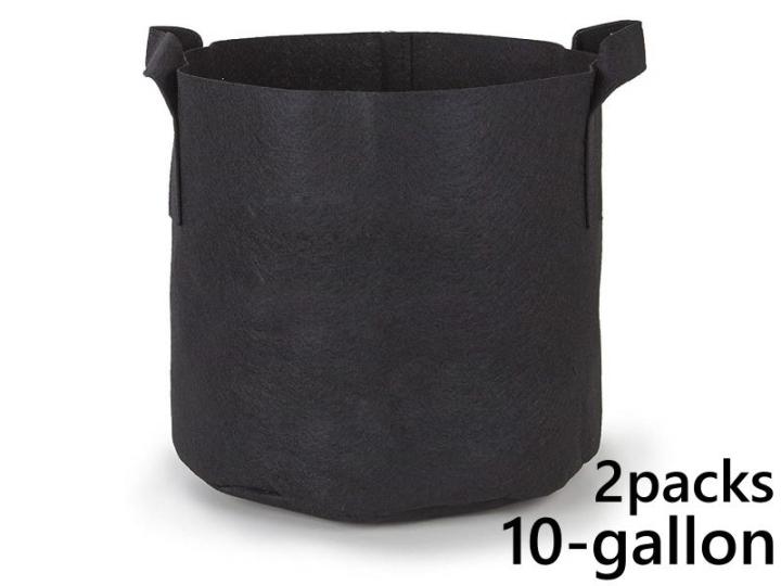 แพ็ค-2-ถุงปลูกต้นไม้แบบผ้า-ขนาด-10แกลลอน-สูง-40ซม-smart-grow-bag-10-gallon-fabric-pot