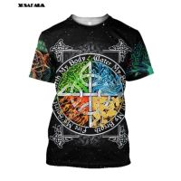 T SHIRT - (All sizes are in stock)   Alchemy Mens Casual T-shirt Short Sleeve Round Neck 3D Print  (You can customize the name and pattern for free)  - TSHIRT