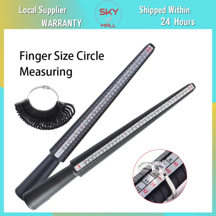 1 Set Ring Sizer Finger Sizing jewelers Measuring Stick Metal finger