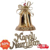 FF ระฆังใหญ่ HAPPY  กว้าง 6*9 นิ้ว (5835-02) ของประดับ ของตกแต่งเทศกาลคริสต์มาส Christmas decoration ส่งฟรี