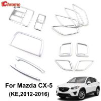 For Mazda CX-5 CX5 KE 2012 2013 2014 2015 2016 Chrome Interior Door Handle Armrest Air Vent Cover Trim Decoration Car Styling