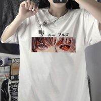 COD 2021 summer New Tokyo animation printed T-shirt Harajuku loose round neck mens and womens T-shirt เสื้อผู้ชายเท่