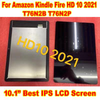 ต้นฉบับการทำงานที่ดีที่สุดสำหรับ Kindle Fire HD 10 11th Gen 2021จอแสดงผล LCD Touch Screen Digitizer สมัชชาเซ็นเซอร์ Pantalla