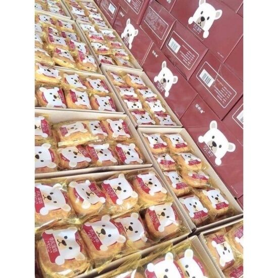 Tm 1 hộp 30 cái bánh ruốc gấu hàng date mới - ảnh sản phẩm 1