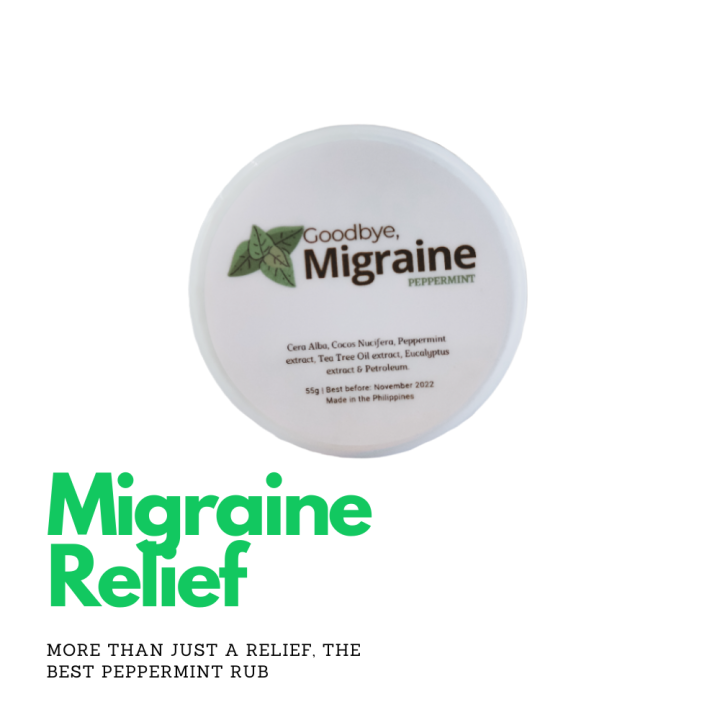 Migraine PH Goodbye Migraine Rub, 55 grams, Migraine Pain Relief