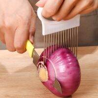 Stainless Steel Onion Needle Fork Vegetable amp; Fruit Slicer Tomato Knife Cutting Rack Kitchen Accessories Tools