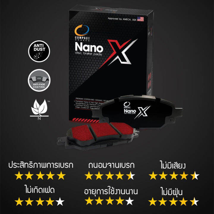 เกรดพรีเมี่ยม-compact-ผ้าเบรคหน้า-nano-x-isuzu-dmax-d-max-2wd-4wd-hilander-ปี-2007-2011-อีซูซุ-ดีแม็ก-ดีแมก-ดีแม็กซ์-ขับ2-ขับ4-ผ้าดิสเบรคหน้า-dex721-zofast-autopart