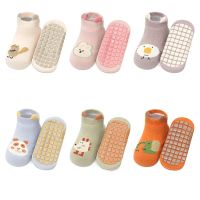 ❁▥✙  Baby Non-slip Floor Sock Cute Cartoon Animal Ankle Sock for Toddler Boy Girls Soft Cotton Spring Summer Short Sock for Newborn