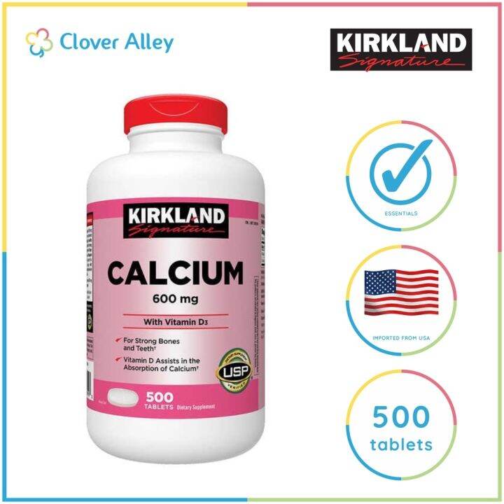 Kirkland Calcium 600 mg Kirkland Calcium. D3 500 Tablets Lazada PH