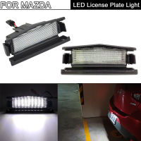 2Pcs Error Free White LED License Plate Light Number Plate Lamp For Mazda 2 2016 For Mazda Mx-5 MX5 Miata 2016-UP