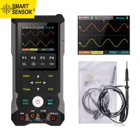 Smart Sensor 3in 1มัลติมิเตอร์ออสซิลโลสโคปสัญญาณแบนด์วิดธ์80Mhz 250MSa/S Oscilloscope Dual Channel เครื่องแสดงคลื่นกระแสไฟฟ้าแบบมือถือนวัตกรรม AI คลื่น Preview สำหรับ DIY และทดสอบอิเล็กทรอนิกส์