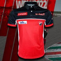 เสื้อPolo MotoGP Aruba.it Racing Team เสื้อโปโลโมโตจีพี ทีม อารูบ้า อิท เรสซิ่ง #WB0014 พิมพ์ทั้งตัว ไซส์ S-5XL