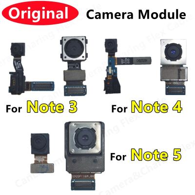 กล้องด้านหน้าด้านหลังของแท้เหมาะสำหรับ Samsung Galaxy Note 3 / Note 4 / Note 5หันหน้าไปทางโมดูลกล้องชิ้นงอสำหรับเปลี่ยนอะไหล่