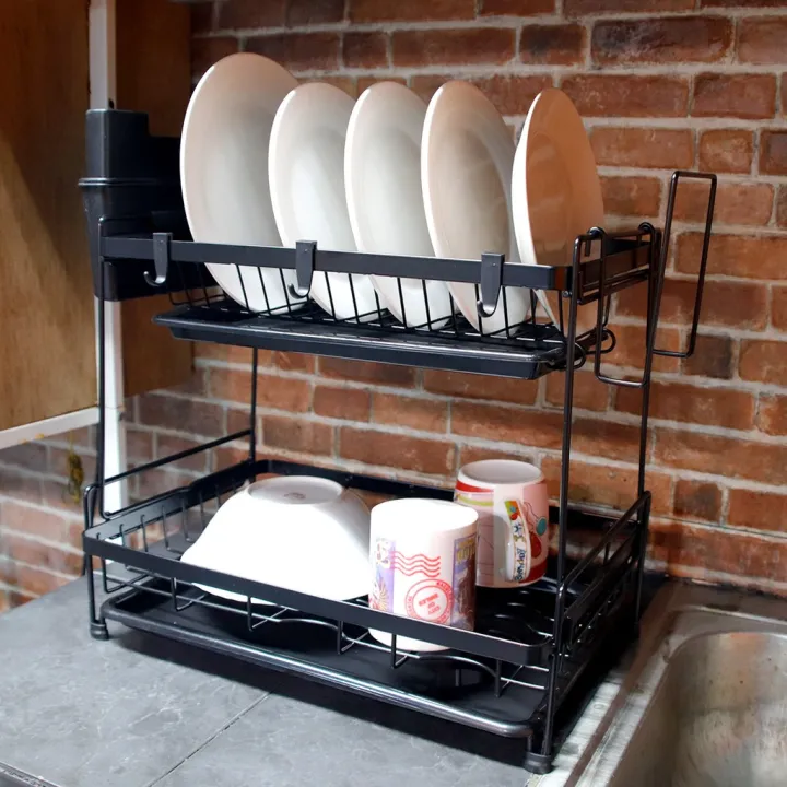 【Spot in Manila】Qoncept Furniture Kylie Dish Drainer (Black) High