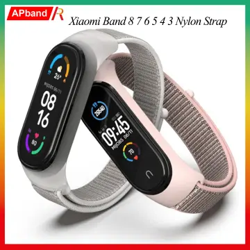 Watchband for Xiaomi Mi Band 7 & 6 & 5 Strap Nylon Loop Velcro Sport Watch  Band Soft Wrist Bezel Frame For bracelet Miband 7/6/5