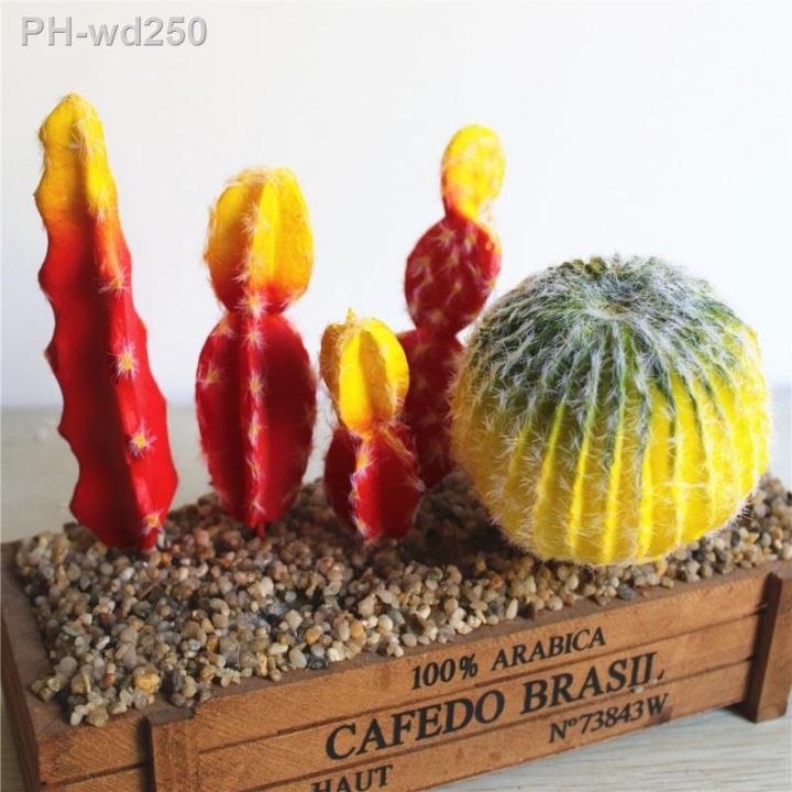 artificial-flocked-prickly-pear-succulents-cactus-green-plants-fake-flowers-balls-diy-home-table-decor-desert-plants-landscape