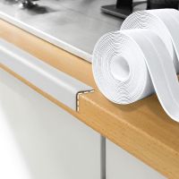 Bath Sealing Sink Tape White PVC Self Adhesive Waterproof Wall Sticker For Kitchen Caulk Strip Bathroom Sealing Tape Shower