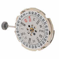 ：》《{ Quartz Watch Movement Easy Installation Automatic Watch Movement Replacement Professional Accurate Size Dual Calendar For