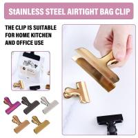 Stainless Steel Color Snack Moisture-proof Sealing Moisture-proof Creative Plastic Clip Food Kitchen Clip Bag Sealing Clip Fresh-keeping E1T0