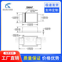 SR240 บางเฉียบ SMAF แพคเกจ SS24F 2A 40V  ชิปไดโอด SMD Schottky