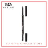 So Glam Go Brow Slim Slim Eyebrow Pencil 01 Dark Brown ดินสอเขียนคิ้ว สลิม ติดทนนาน