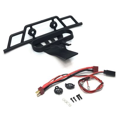 Front Bumper with LED Light for Wltoys 144001 144010 124007 124017 124019 RC Car Upgrades Accessories