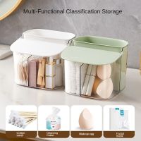 【jw】∈☬  Makeup Cotton Organizer Storage Jar Swabs Cosmetics Remover With Dustproof Lid