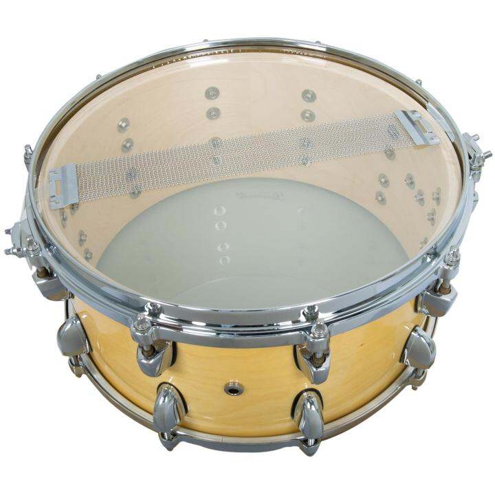 paramount-snare-drum-กลองสแนร์-14-นิ้ว-ไม้เมเปิ้ล-9-ชั้น-ยึดด้วย-20-lug-สีไม้-รุ่น-bd-sw1465ma