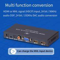 HDMI-เข้ากันได้กับเครื่องแยกสัญญาณเสียง VGA Converter 5.1CH DTS DTS กับ Optical SPIDF Coaxial 3.5Mm แจ็ค Vga อะแดปเตอร์ MHL HD320