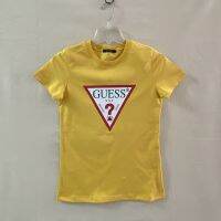 เสื้อสำหรับทั้งหญิงและชายคู่แบบมีตัวอักษร Guess ระบายอากาศได้ดีรูปสามเหลี่ยมคว่ำแบบคลาสสิก