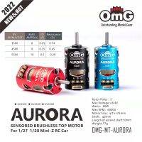 OMG TG AURORA Sensored Brushless Top Motor 4500KV 5500KV สำหรับ127และ128 Mini-Z RC Car