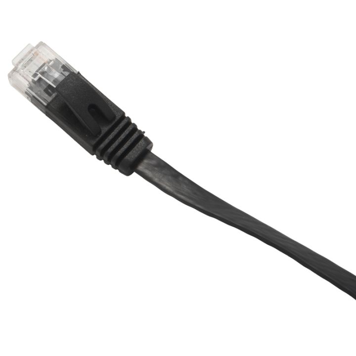 6-pcs-1-ft-flat-internet-network-cable-solid-cat6-high-speed-patch-lan-wire-with-snagless-rj45-connectors