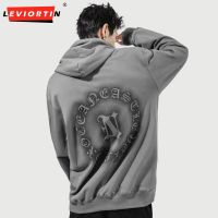 Hip Hop Hoodie Sweatshirt Grunge Y2K Mens Letter Print 420g heavyweight Streetwear Harajuku Punk Gothic Hooded Pullovers Coat