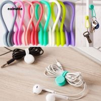 CAL 4Pcs Multiuse Magnetic Silicone Earphone Cord Winder Cable Wrap Holder Organizer