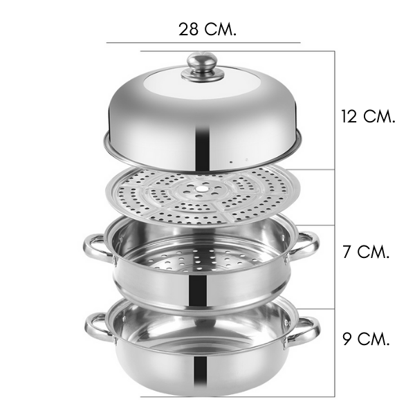 หม้อนึ่ง-2ชั้น-รุ่นฝาสูง-ขนาด28ซม-หม้อนึ่ง-ซึ้งนึ่ง-สแตนเลสแท้-100-หม้อซึ้งสไตล์ยุโรป-หม้อนึ่งอาหาร